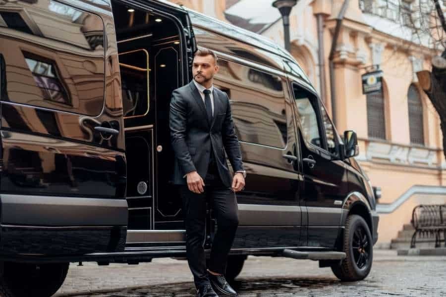 Luxury Sprinter van chauffeur service for executives and groups